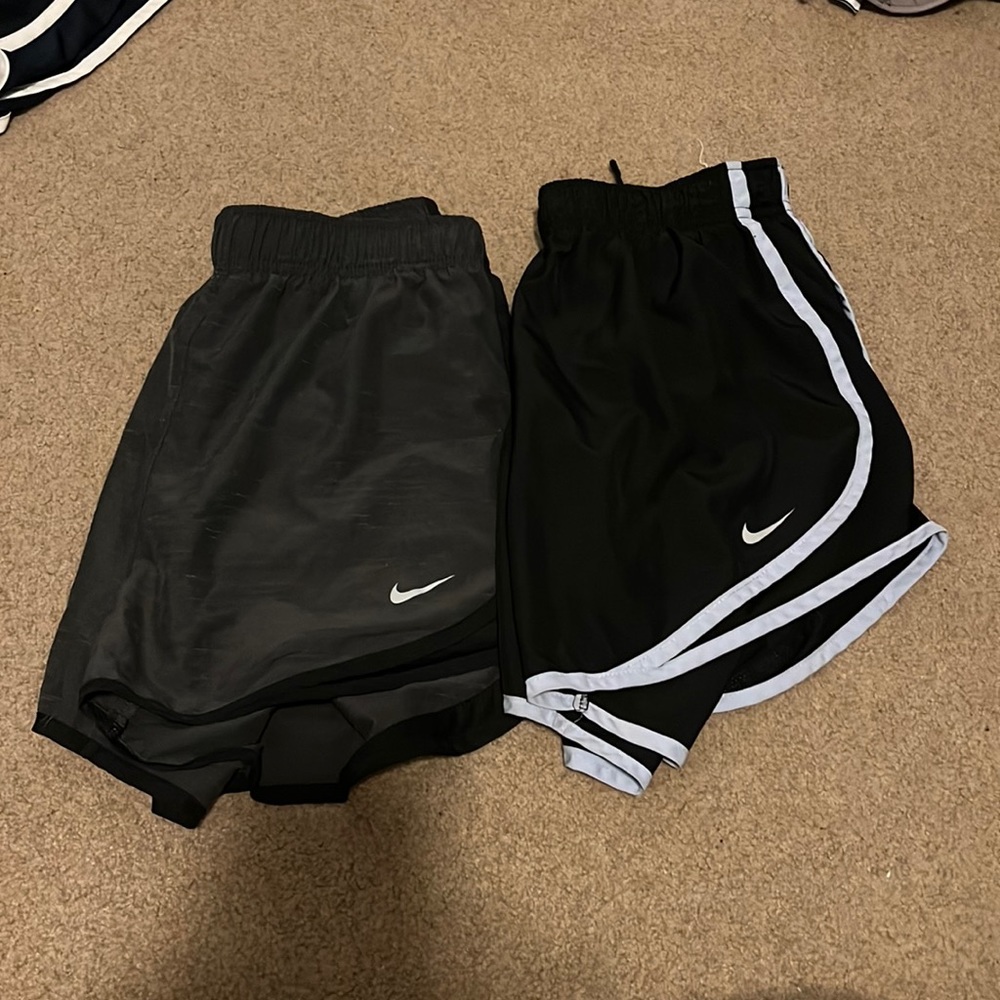 Two pairs of Nike women’s tempo running shorts